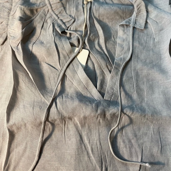 GRADE & Gather blue mist tiered ruffle sleeve blouse - Picture 15 of 15